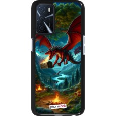 Coque OPPO A16s - Dragon Volant Forêt Trésor