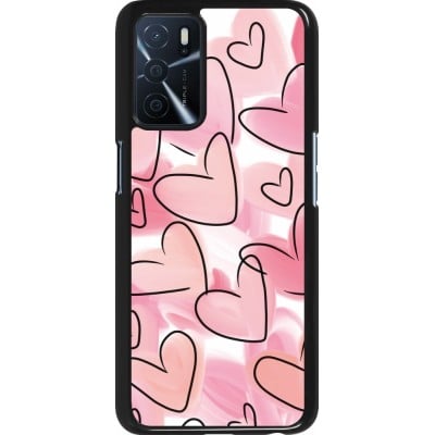 Coque OPPO A16s - Easter 2023 pink hearts