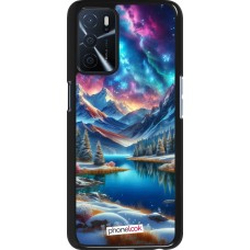 Coque OPPO A16s - Fantasy Mountain Lake Sky Stars