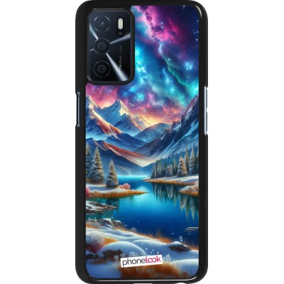 Coque OPPO A16s - Fantasy Mountain Lake Sky Stars