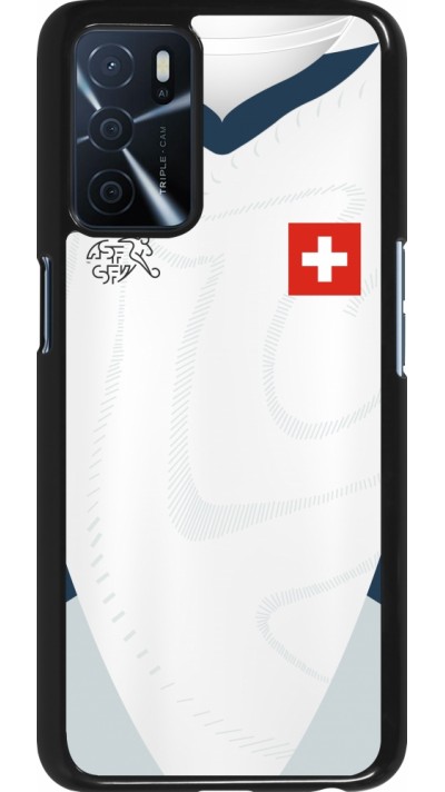 OPPO A16s Case Hülle - Schweiz Away personalisierbares Fussballtrikot