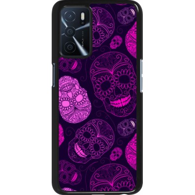 Coque OPPO A16s - Halloween 2023 pink skulls