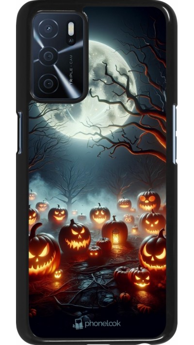 Coque OPPO A16s - Halloween 2024 Many Pumpkins