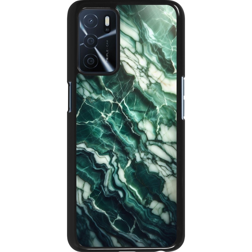 Coque OPPO A16s - Marbre vert majestueux