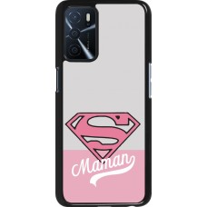 Coque OPPO A16s - Mom 2024 Super hero maman