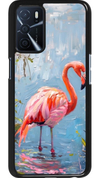 Coque OPPO A16s - Paint Flamingo