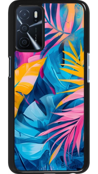 Coque OPPO A16s - Palms Blue