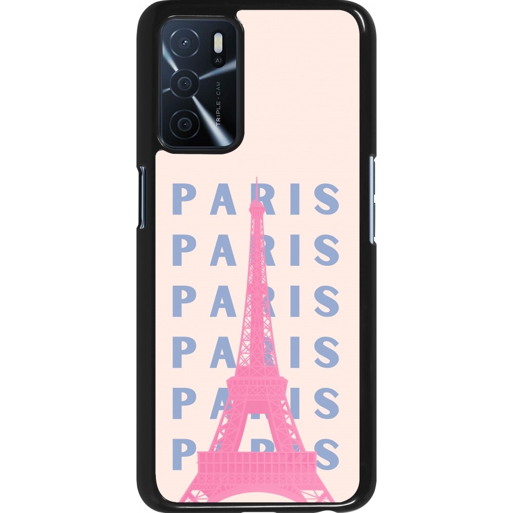 Coque OPPO A16s - Paris Pink Print