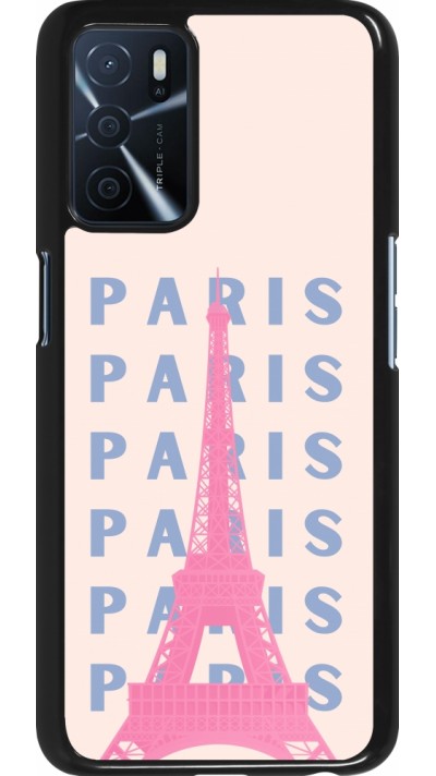 Coque OPPO A16s - Paris Pink Print