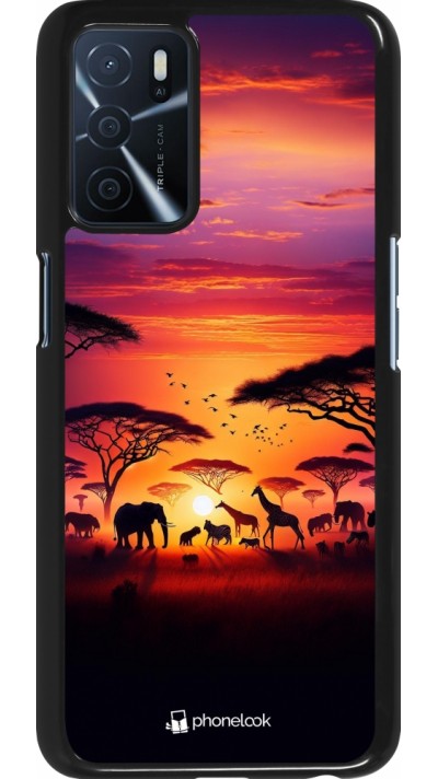 Coque OPPO A16s - Safari sunset wildlife