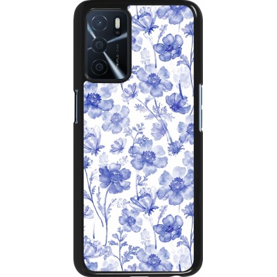 Coque OPPO A16s - Spring 23 watercolor blue flowers