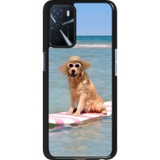 OPPO A16s Case Hülle - Summer Dog on Paddle