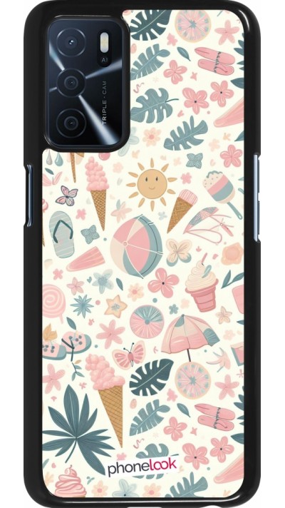 Coque OPPO A16s - Summer Pink Pattern