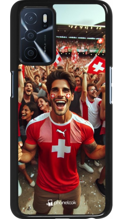 Coque OPPO A16s - Supporter Suisse Euro 2024
