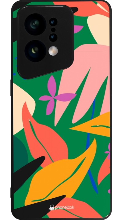 Coque OPPO Find X5 - Silicone rigide noir Abstract Jungle