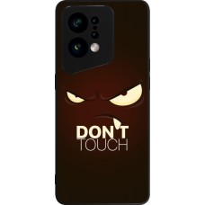 Coque OPPO Find X5 - Silicone rigide noir Angry Dont Touch