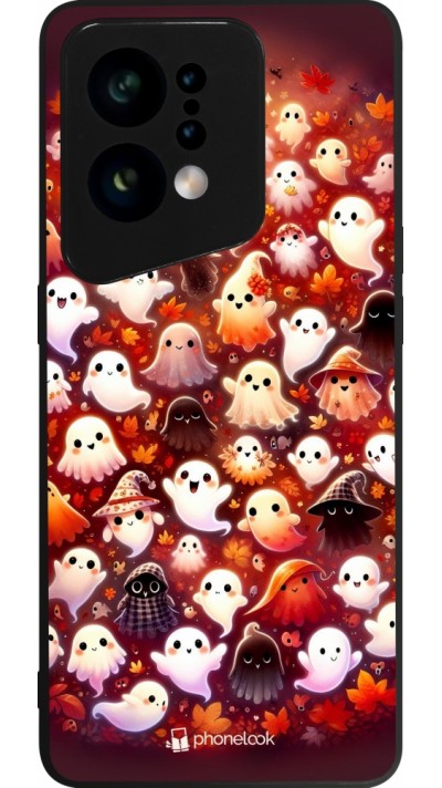 Coque OPPO Find X5 - Silicone rigide noir Fantômes automne mignons