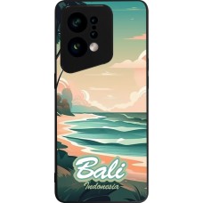 Coque OPPO Find X5 - Silicone rigide noir Bali Landscape