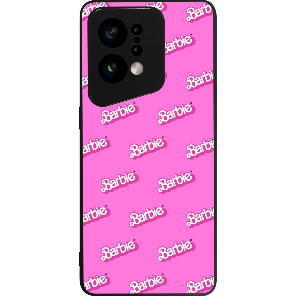 Coque OPPO Find X5 - Silicone rigide noir Barbie Pattern