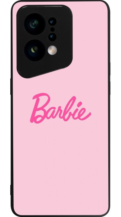 Coque OPPO Find X5 - Silicone rigide noir Barbie Text