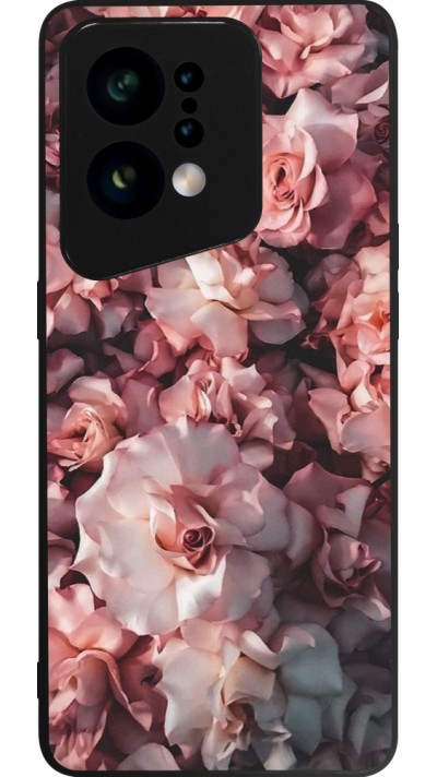 Coque OPPO Find X5 - Silicone rigide noir Beautiful Roses