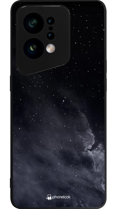 Coque OPPO Find X5 - Silicone rigide noir Black Sky Clouds