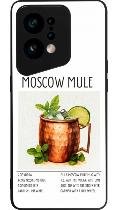 Coque OPPO Find X5 - Silicone rigide noir Cocktail recette Moscow Mule