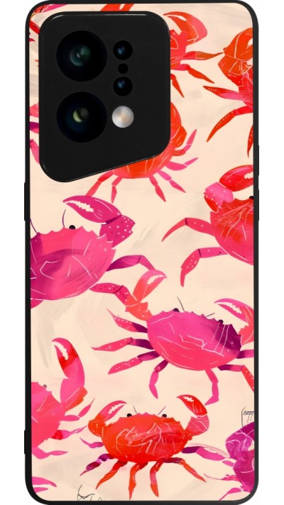 Coque OPPO Find X5 - Silicone rigide noir Crabs Paint