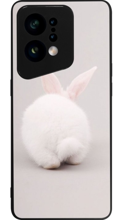 Coque OPPO Find X5 - Silicone rigide noir Easter 2024 bunny butt