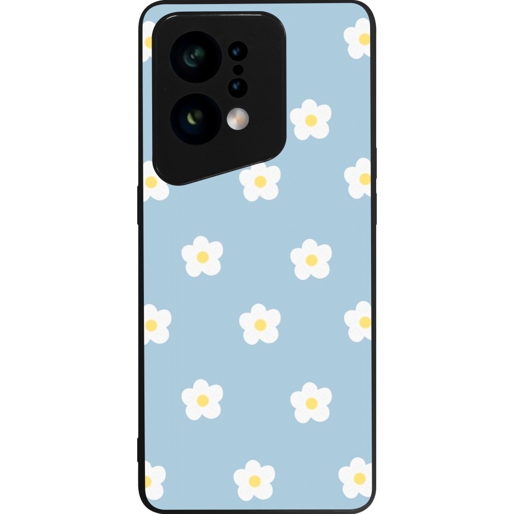 Coque OPPO Find X5 - Silicone rigide noir Easter 2024 daisy flower