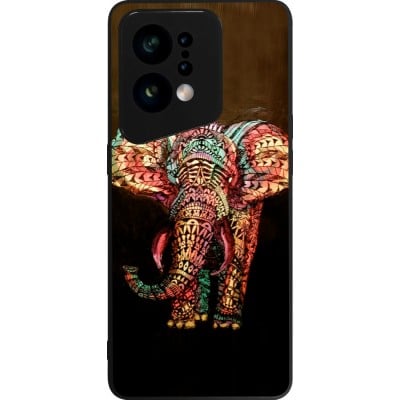 Coque OPPO Find X5 - Silicone rigide noir Elephant 02