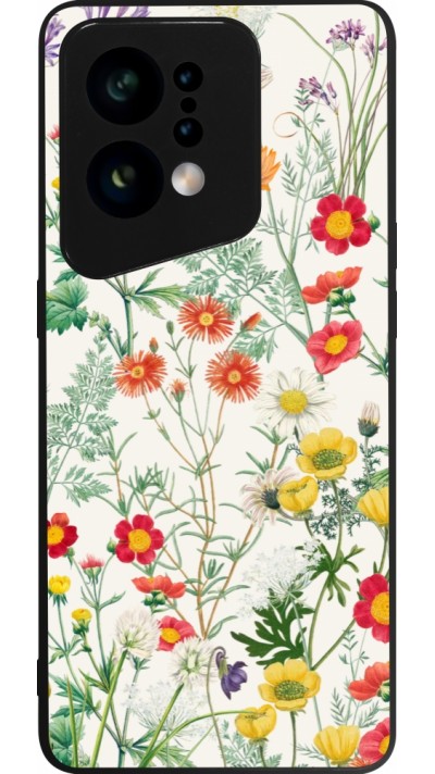 Coque OPPO Find X5 - Silicone rigide noir Flora Botanical Wildlife