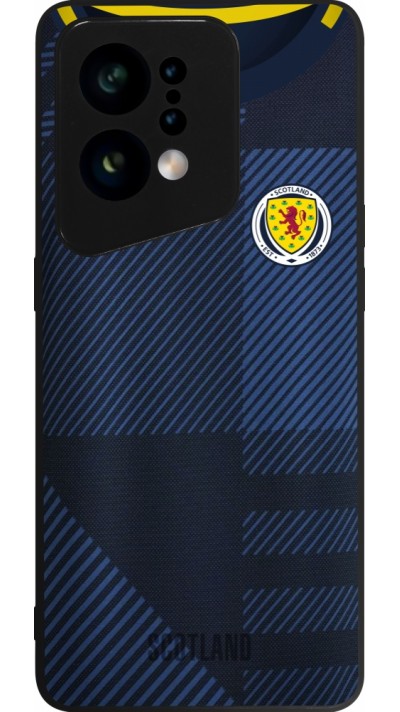 Coque OPPO Find X5 - Silicone rigide noir Maillot de football Ecosse personnalisable