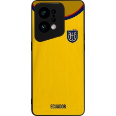 Coque OPPO Find X5 - Silicone rigide noir Maillot de football Equateur 2022