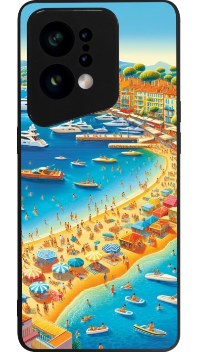 Coque OPPO Find X5 - Silicone rigide noir French Riviera People