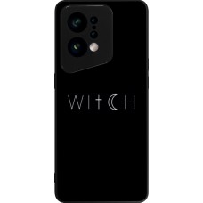 Coque OPPO Find X5 - Silicone rigide noir Halloween 22 witch word