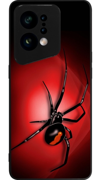 Coque OPPO Find X5 - Silicone rigide noir Halloween 2023 spider black widow