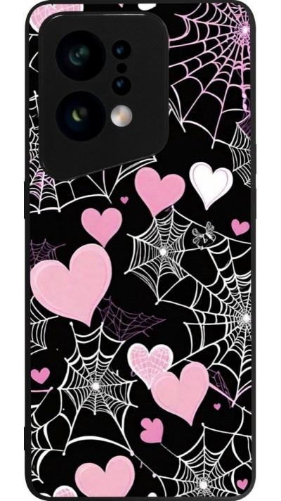 Coque OPPO Find X5 - Silicone rigide noir Halloween 2024 girly