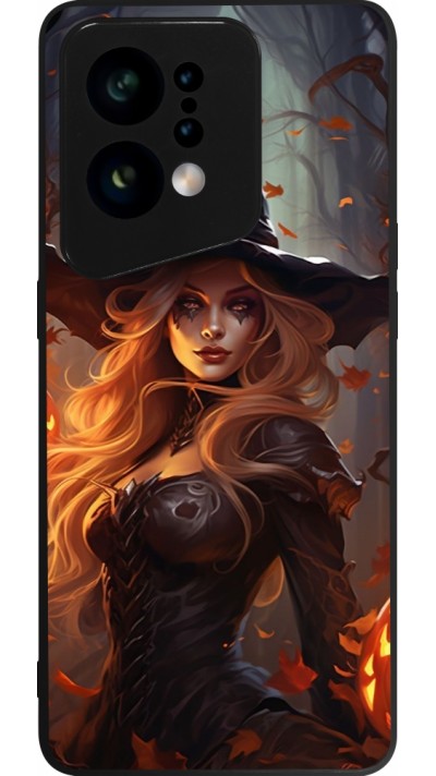 Coque OPPO Find X5 - Silicone rigide noir Halloween 2024 sexy witch