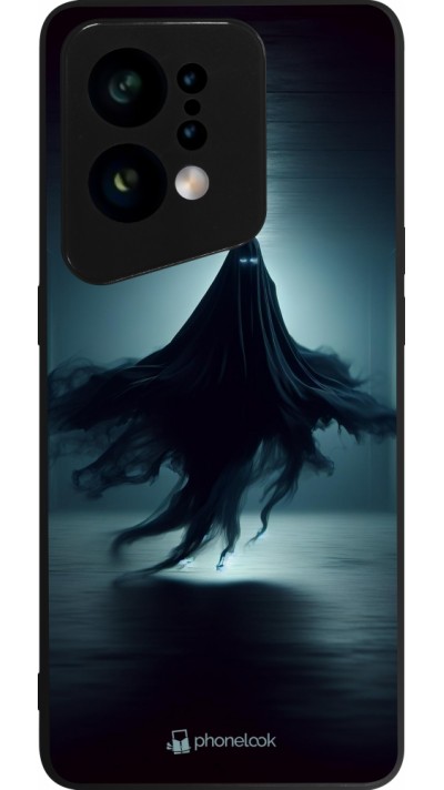 Coque OPPO Find X5 - Silicone rigide noir Halloween 2024 Spectral Shadow