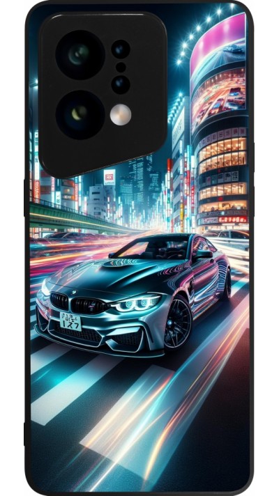 Coque OPPO Find X5 - Silicone rigide noir BMW M4 Tokyo Night