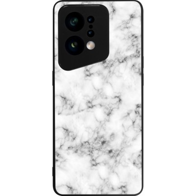 Coque OPPO Find X5 - Silicone rigide noir Marble 01