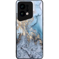 Coque OPPO Find X5 - Silicone rigide noir Marble 04