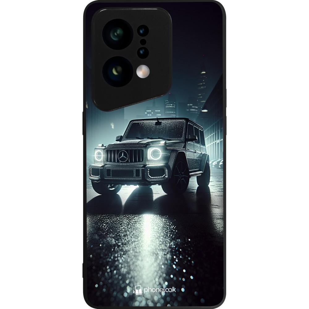 Coque OPPO Find X5 - Silicone rigide noir Mercedes G AMG Night