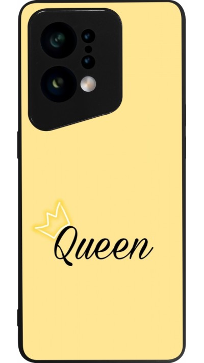 Coque OPPO Find X5 - Silicone rigide noir Mom 2024 Queen