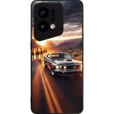 Coque OPPO Find X5 - Silicone rigide noir Mustang 69 Grand Canyon