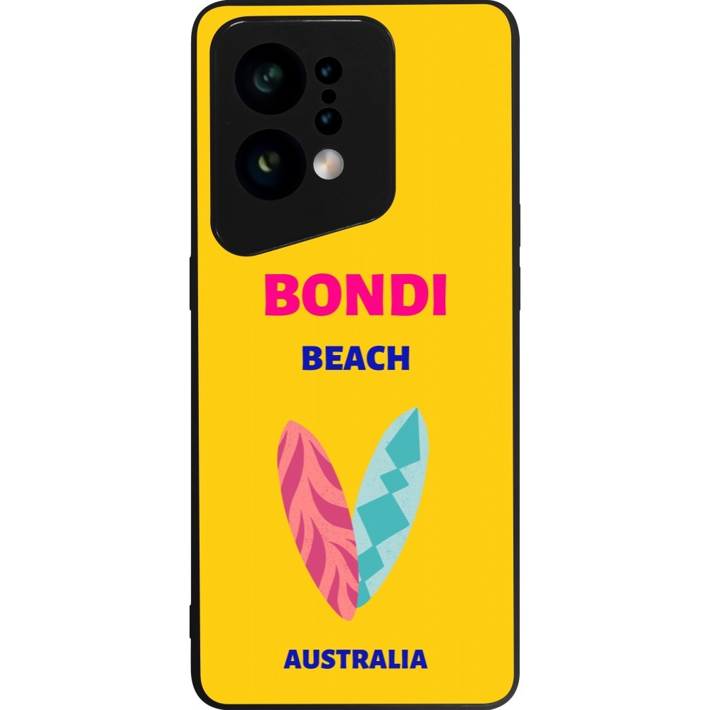 Coque OPPO Find X5 - Silicone rigide noir Pop Summer Destination Bondi