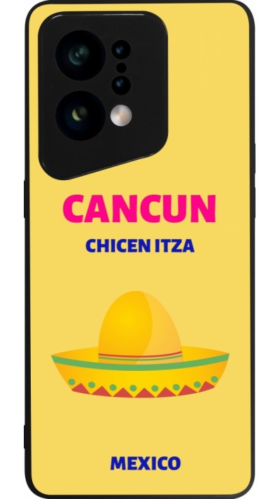 Coque OPPO Find X5 - Silicone rigide noir Pop Summer Destination Cancun