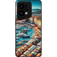 Coque OPPO Find X5 - Silicone rigide noir Saint-Tropez Beach