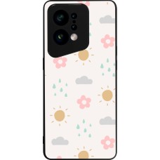 Coque OPPO Find X5 - Silicone rigide noir Spring 23 weather